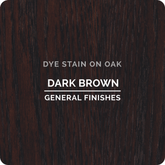 General Finishes Water Based Dye Stain - Dark Brown (ON OAK)