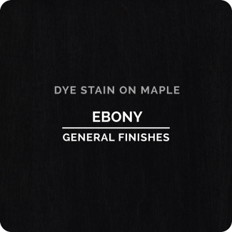 General Finishes Water Based Dye Stain - Ebony (ON MAPLE)