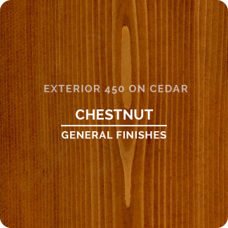 General Finishes Exterior 450 Water Based Wood Stain - Chestnut (ON CEDAR)