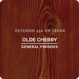 General Finishes Exterior 450 Water Based Wood Stain - Olde Cherry (ON CEDAR)