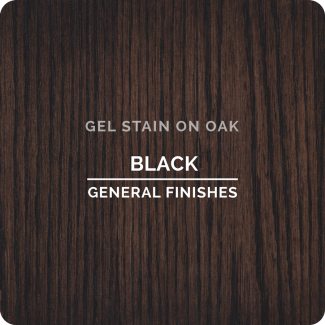 General Finishes Oil Based Gel Stain - Black (ON OAK)