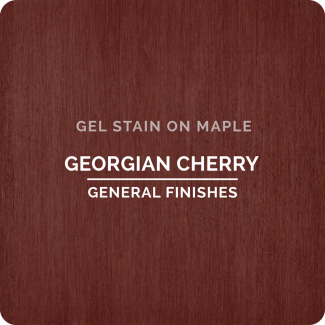 General Finishes Oil Based Gel Stain - Georgian Cherry (ON MAPLE)