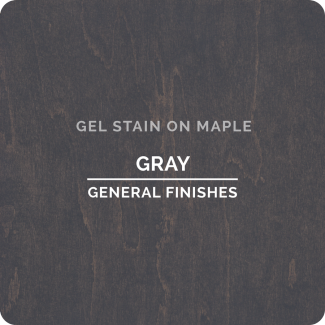 General Finishes Oil Based Gel Stain - Gray (ON MAPLE)