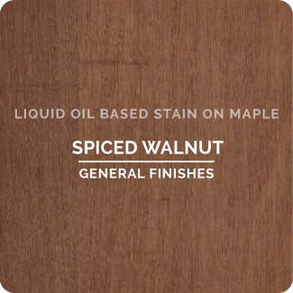 General Finishes Oil Based Liquid Wood Stain - Spiced Walnut (ON MAPLE)