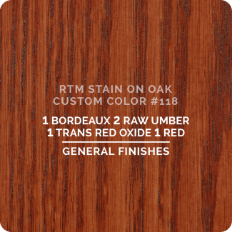 General Finishes RTM Wood Stain Custom Color Color - #118 (ON OAK)