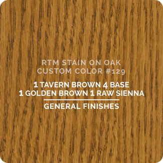 General Finishes RTM Wood Stain Custom Color Color - #129 (ON OAK)