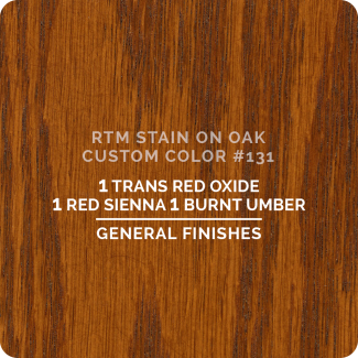 General Finishes RTM Wood Stain Custom Color Color - #131 (ON OAK)