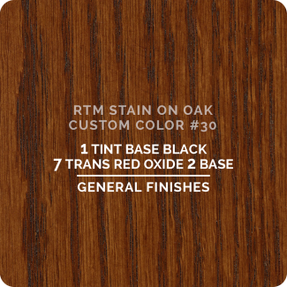 General Finishes RTM Wood Stain Custom Color Color - #30 (ON OAK)
