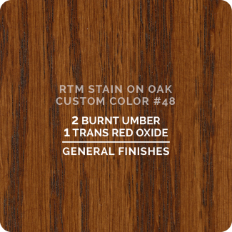 General Finishes RTM Wood Stain Custom Color Color - #48 (ON OAK)