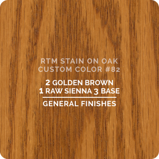 General Finishes RTM Wood Stain Custom Color Color - #82 (ON OAK)