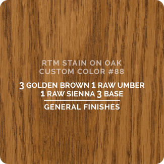 General Finishes RTM Wood Stain Custom Color Color - #88 (ON OAK)