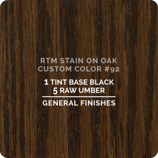 General Finishes RTM Wood Stain Custom Color Color - #92 (ON OAK)