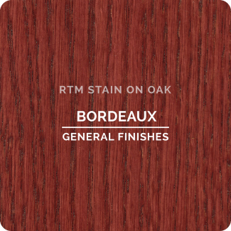 General Finishes RTM Wood Stain Stock Color - Bordeaux (ON OAK)