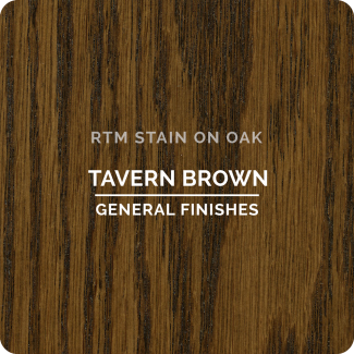 General Finishes RTM Wood Stain Stock Color - Tavern Brown (ON OAK)
