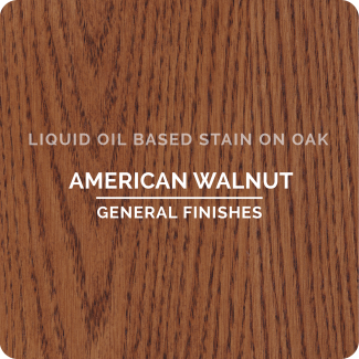 General Finishes Oil Based Liquid Wood Stain - American Walnut (ON OAK)