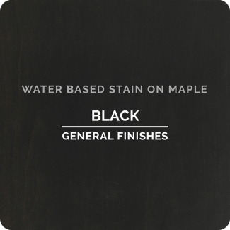 General Finishes Water Based Wood Stain - Black (ON MAPLE)