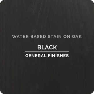 General Finishes Water Based Wood Stain - Black (ON OAK)