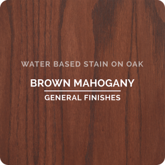 General Finishes Water Based Wood Stain - Brown Mahogany (ON OAK)