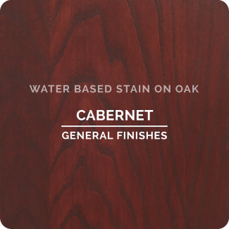 General Finishes Water Based Wood Stain - Cabernet (ON OAK)