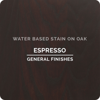 General Finishes Water Based Wood Stain - Espresso (ON OAK)