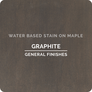 General Finishes Water Based Wood Stain - Graphite (ON MAPLE)