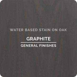 General Finishes Water Based Wood Stain - Graphite (ON OAK)