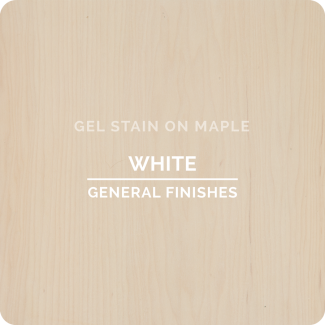 General Finishes Oil Based Gel Stain - White (ON MAPLE)
