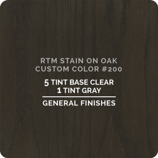 General Finishes RTM Wood Stain Custom Color - #200 (ON OAK)