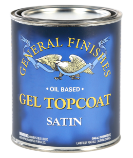 General Finishes Satin Oil Based Gel Topcoat, Quart