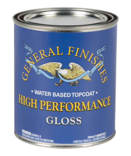 General Finishes Satin Water Based Topcoat High Performance, Quart