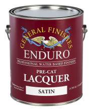 General Finishes Water Based Topcoat Enduro Pre-Cat Lacquer, Satin, Gallon
