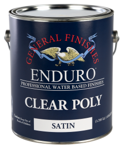 General Finishes Satin Water Based Topcoat Enduro Clear Poly, Gallon